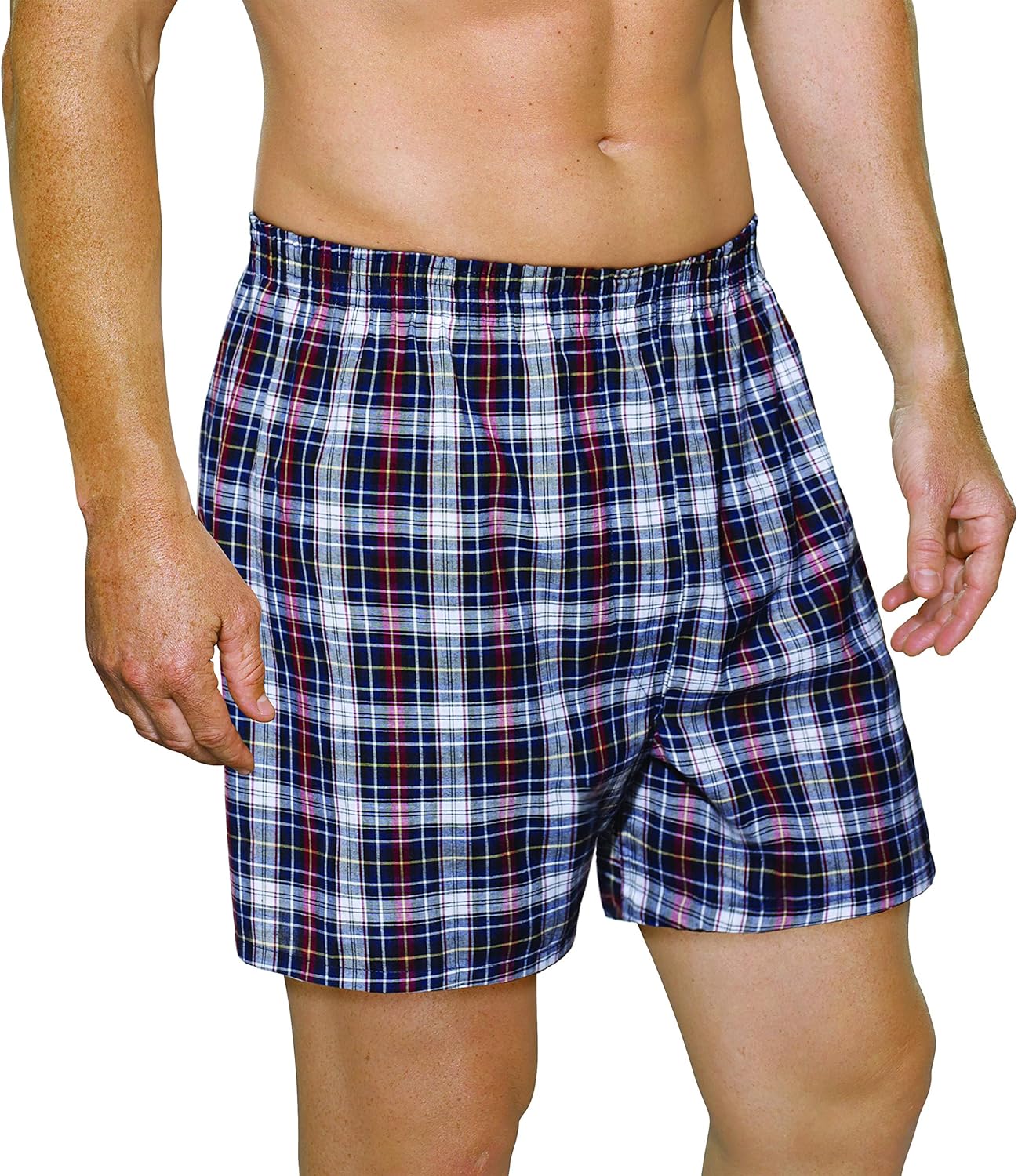 Fruit of the Loom Men's Tag-Free Boxer Shorts (Knit & Woven) at  Men’s Clothing store