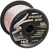 50 ft. Spool High Performance 16 Gauge Speaker Wire, Oxygen Free Pure Copper - UL Listed Class 2