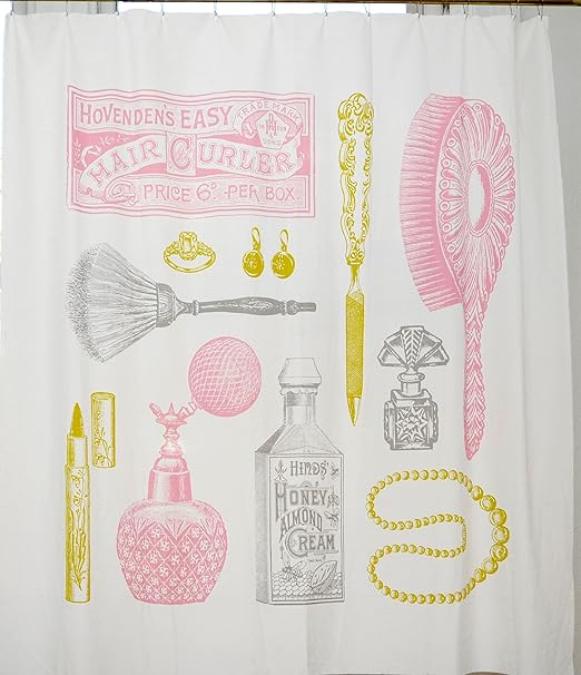 Amazon Com Izola 704 Powder Room Canvas Shower Curtain Home