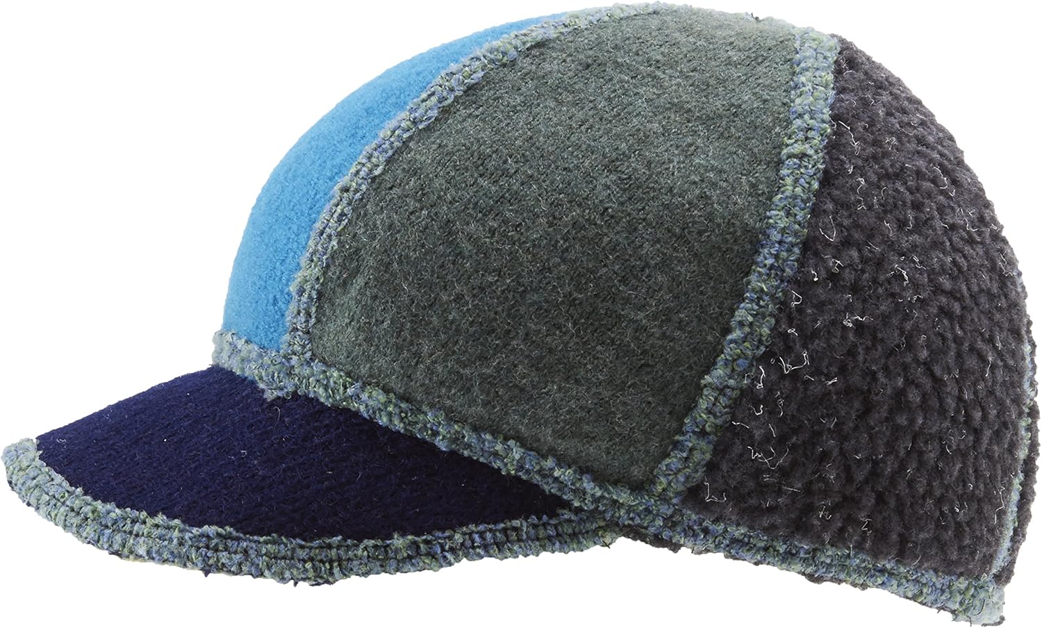 Icebox Knitting Xob Kids Soft Visor Winter Wool Blue/Green Hat Skull Cap Beanie for Girls and Boys : Skull Caps : Clothing