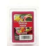 Hosley Tropical Fusion Wax Melts- 2.5 oz. Hand poured Wax Infused with Essential Oils. Ideal for Weddings, Spa, Reiki, Meditation Settings W1