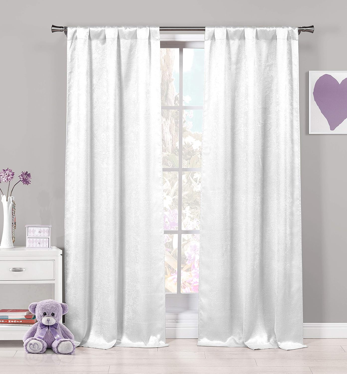 Kelvin Blackout Curtains, White: Amazon.co.uk: Kitchen & Home