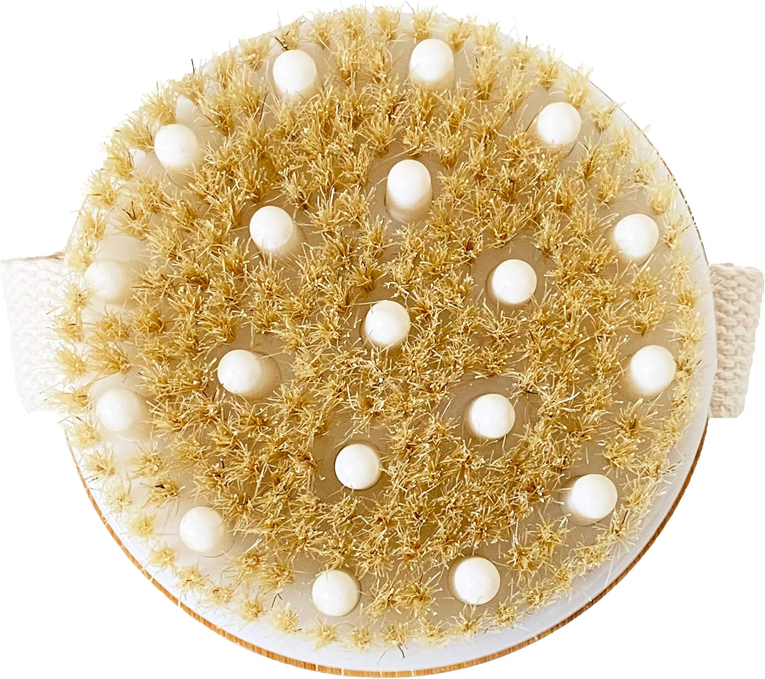 Body Brush Skin Scrubber Premium Bamboo Natural Bristle Skin Brush Great Body Massager for