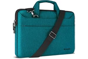 DOMISO 15.6 inch Laptop Sleeve Shoulder Bag Water-Resistant Protective Messenger Bag Business Briefcase for 15.6" Notebooks/1