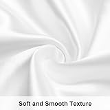 NTBAY Silk Satin Pillowcases 50x75cm - 2 Pack White for Hair & Skin view 2