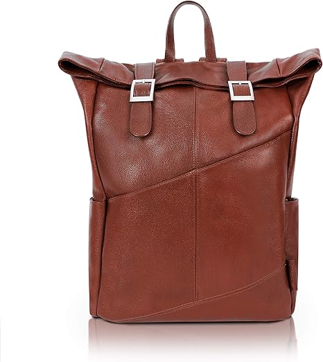 leather laptop backpack 17