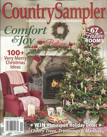 Amazon Com Country Sampler Magazine Comfort Joy November