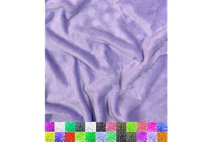 Barcelonetta | Minky Fabric | Plush, Super Soft, Cuddle | Solid Minky | by The Yard | 60" Wide | Baby Blanket, Change Station Cover, Pillow, Scarf, Beanie (Lilac, 1 Yard)