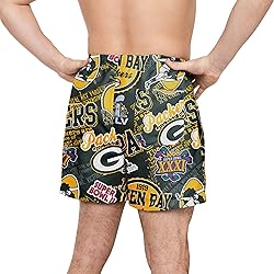 FOCO Green Bay Packers NFL Mens Logo Rush Swimming
