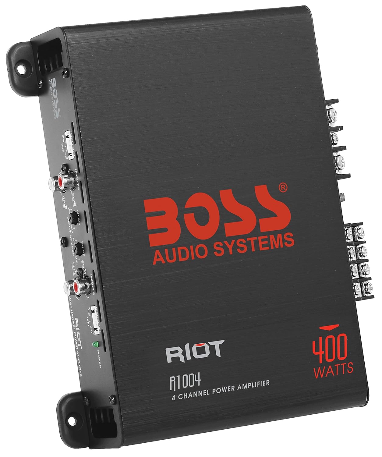 Amazon.com: BOSS Audio R1004 - Riot - 400 Watt, 4 Channel, 2/4 Ohm Stable  Class A/B, Full Range, MOSFET Car Amplifier: Car Electronics