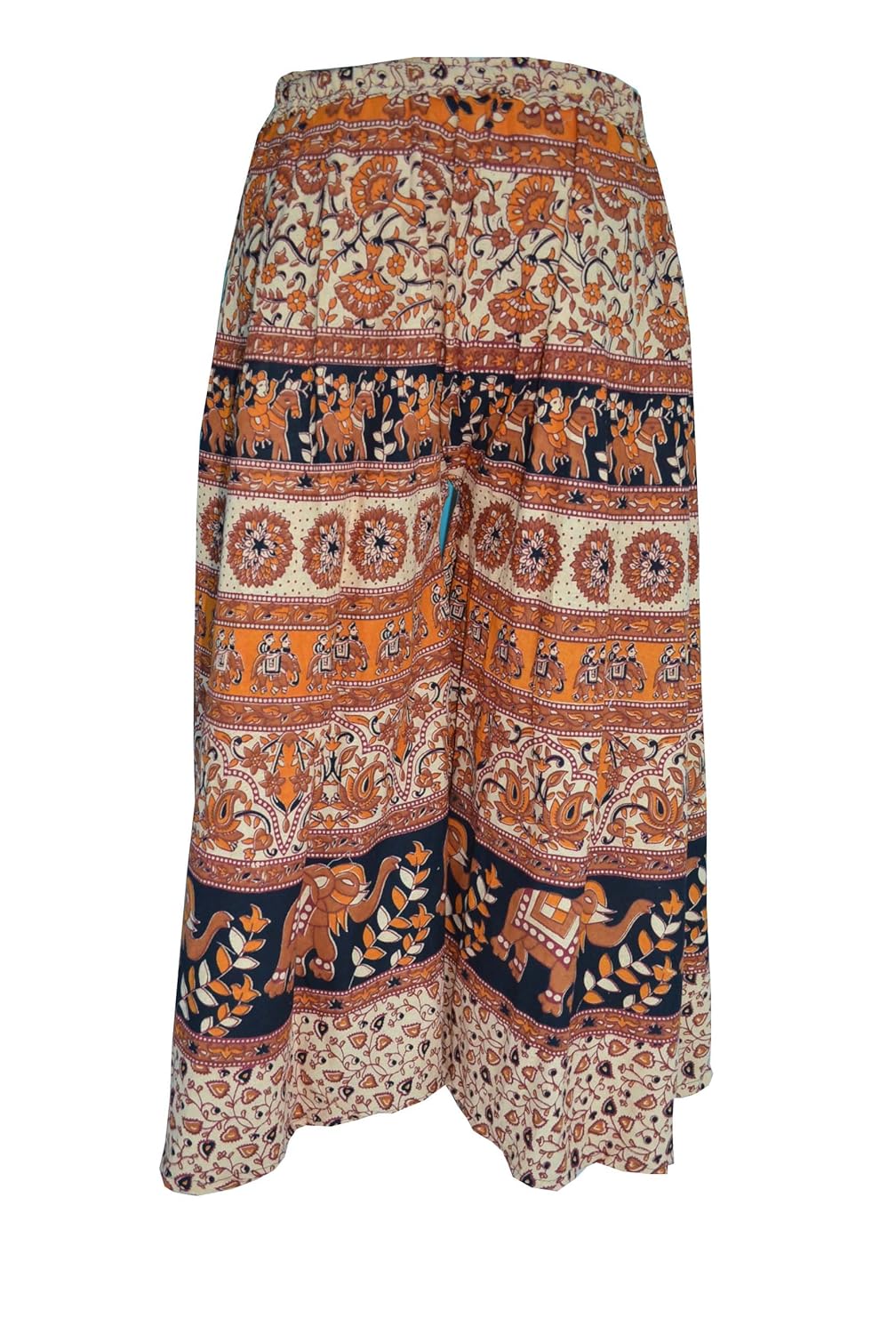 amber women's cotton palazzo bottom (multicolor)