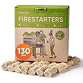Inflame Fire Starters 130 pcs Fire Starters for Campfires, Grill, BBQ, Fireplace, Woodstove - Charcoal Starter - Waterproof,
