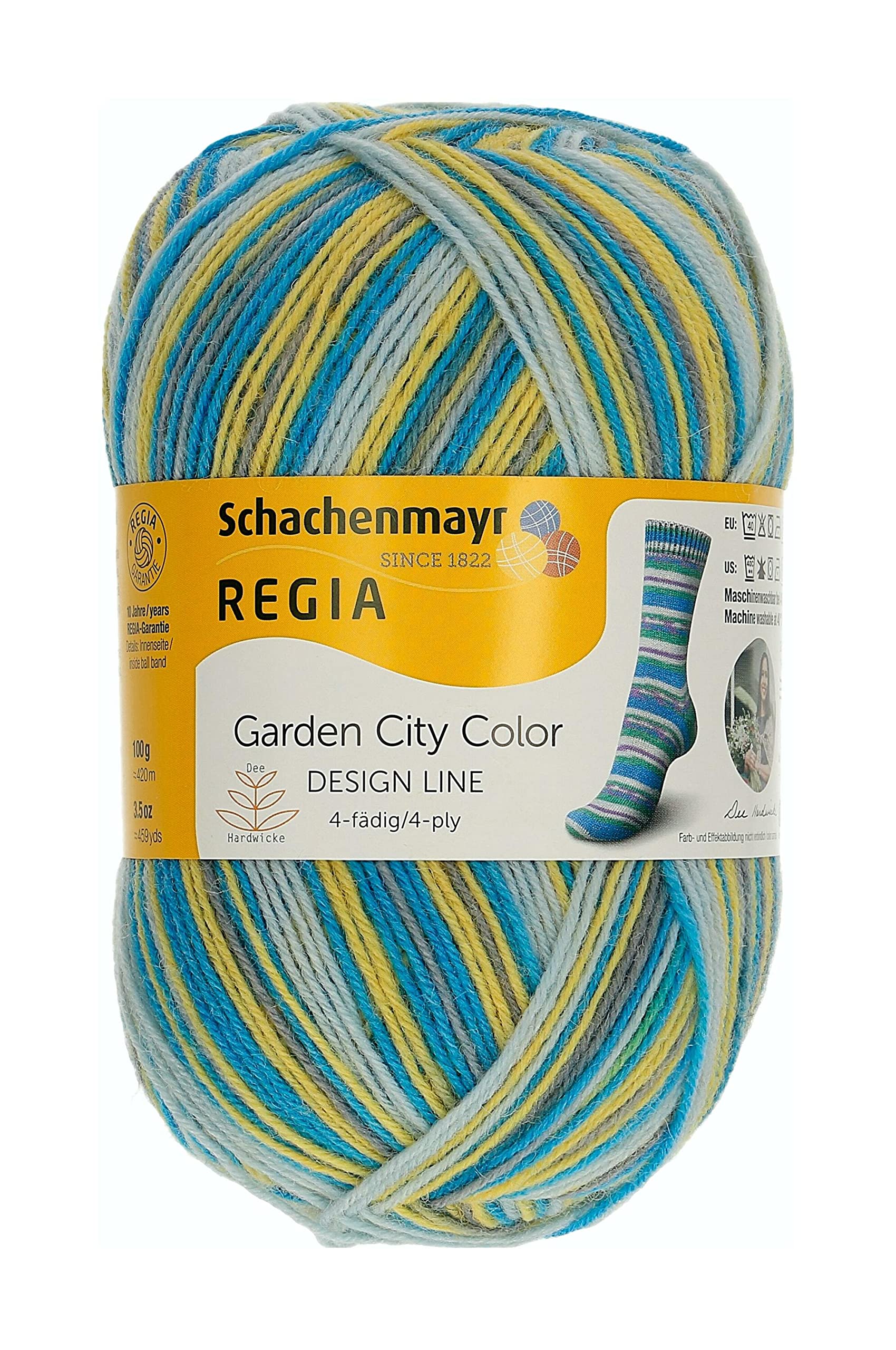 Regia 9801270-03855 Hand Knitting Yarn, 75% Virgin Wool, 25% Polyamide, Primrose One Size, 100 g