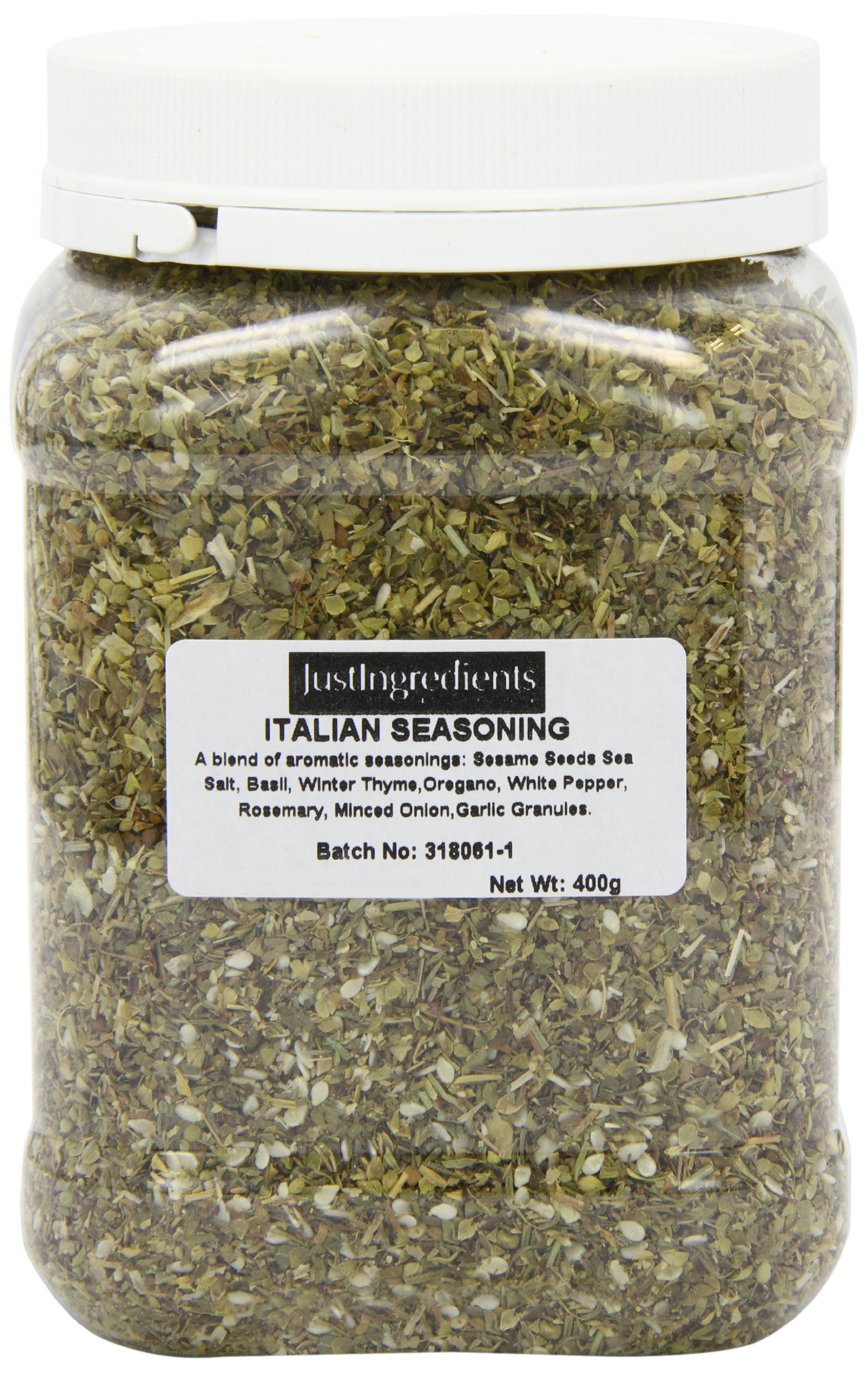 JustIngredients Essential Italian Seasoning Tub 400 g (Pack of 2)