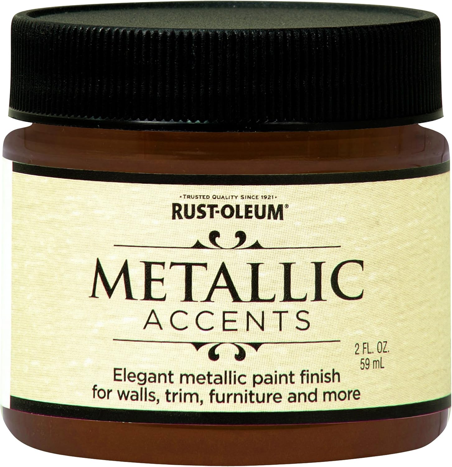 RustOleum 255334 Metallic Accents Paint, 2 oz Trial Size, Warm Copper