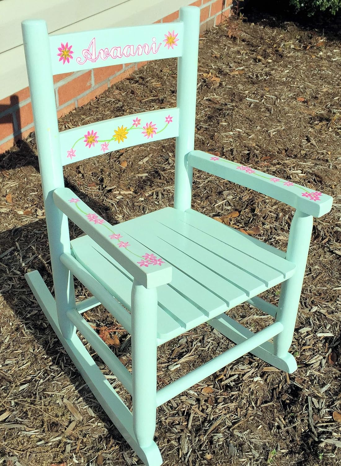 childs rocking chair with name