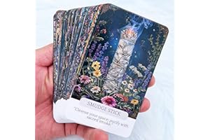 HAN YU BOWEN Witch Tools Magic Oracle Card: Fortune Teller Oracle Cards for Beginners, Uncover The Mysterious Wisdom of Witchcraft with The Help of Sacred Tools or Magical Symbols, gain Guidance and Inspiration