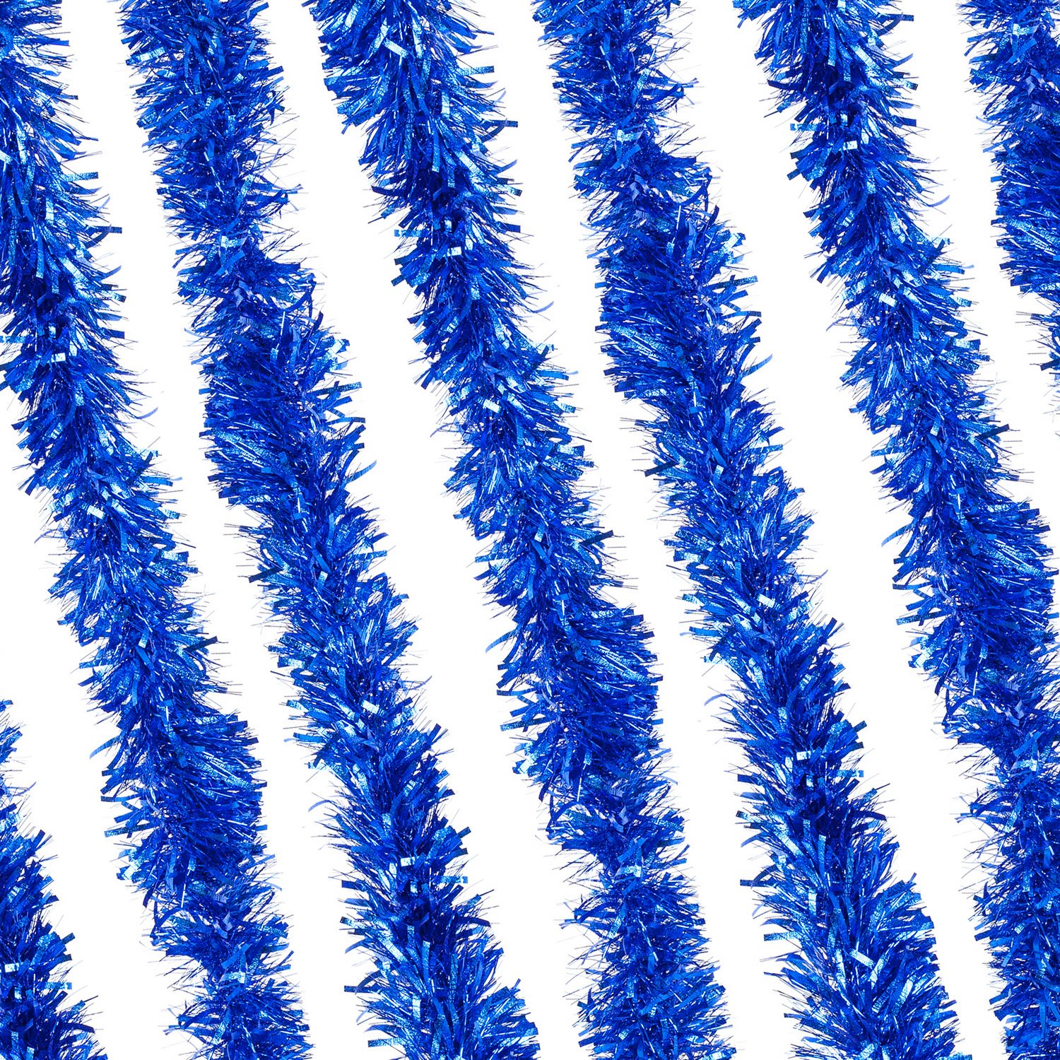 Rocking Party Luxury Thin Metallic Christmas Tinsel Decoration – Festive Holiday Garland for Tree, Home, Office & Party Décor (4 meters, Royal Blue)