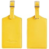 Travelambo Leather Luggage Bag Case Tags