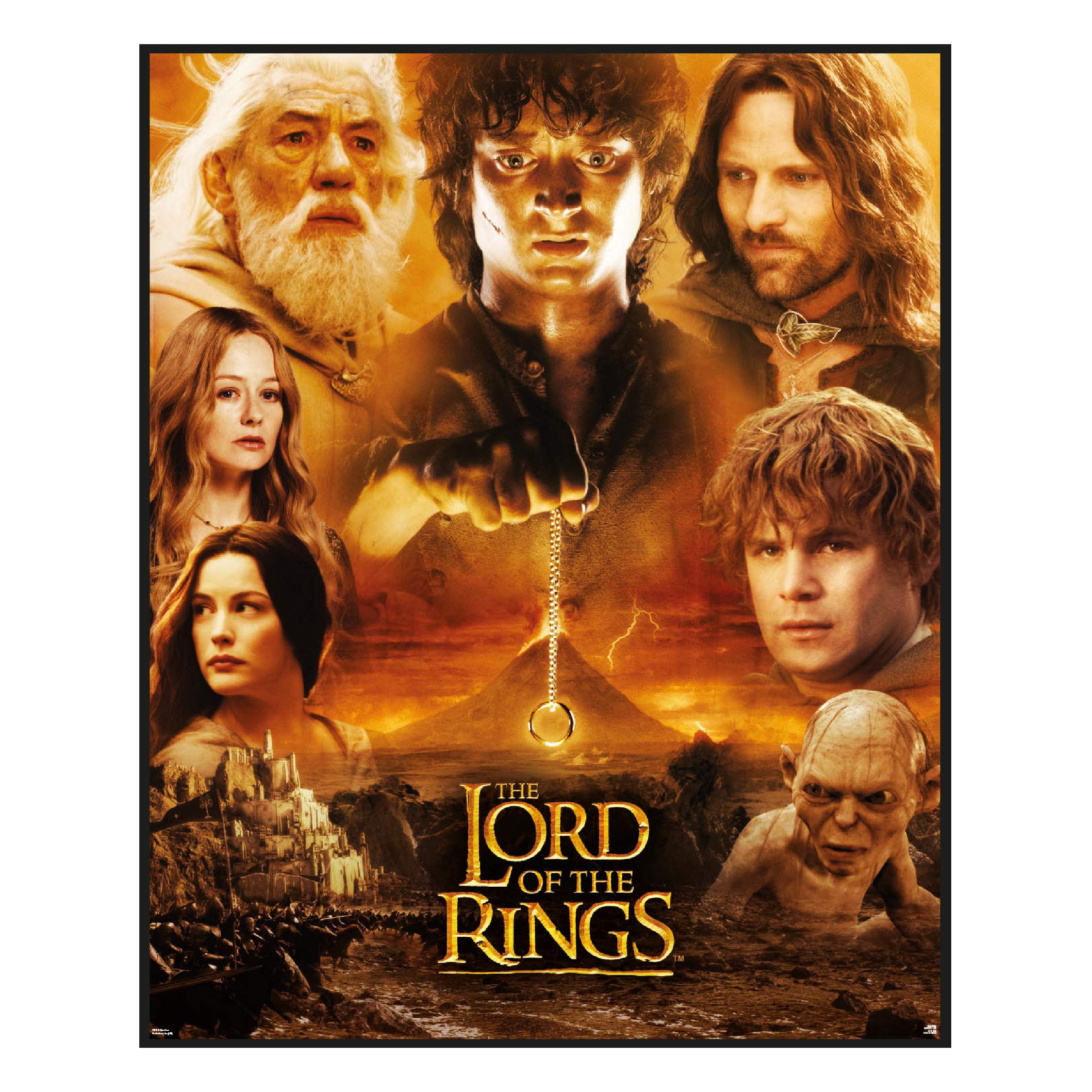 LORD OF THE RINGS LOTR 1000 Piece Jigsaw - Officially Licensed Puzzle, Featuring Frodo, Gandalf, Gollum and Other Tolkien Characters, Game Night Gift | Paladone