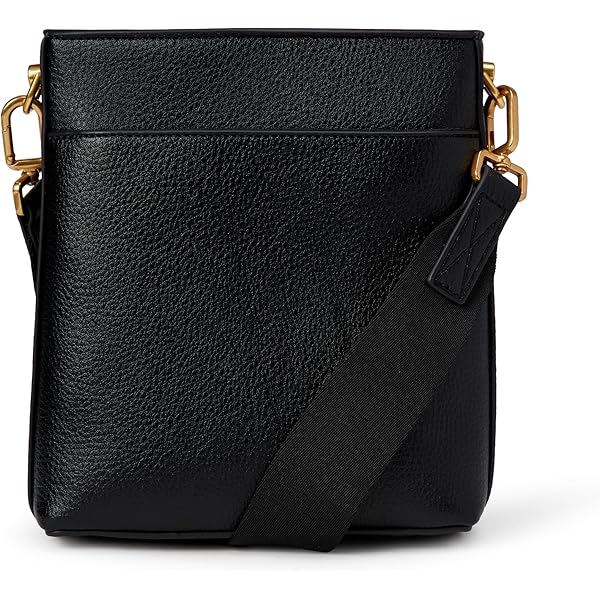 Women Black Gold Imported Faux Leather Stylish Small Crossbody Messenger Bags Isabelle Functional Multi Pocket Crossbody Bag (Antique Gold  main image 3