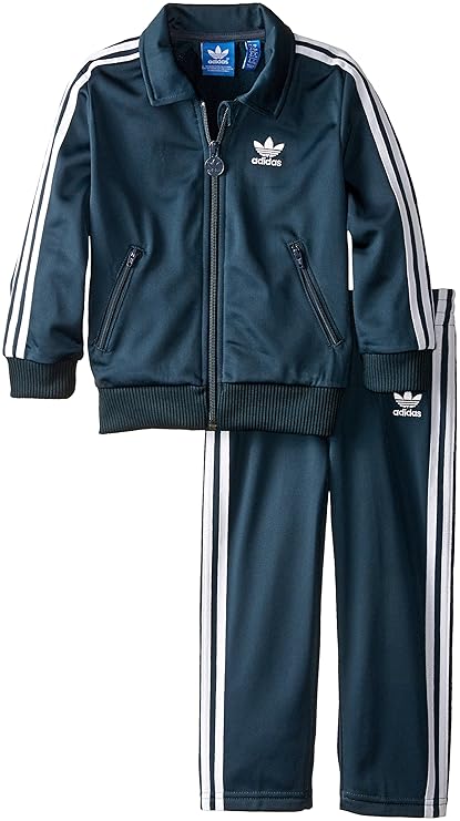 Buy Adidas Originals Kids Unisex Firebird Tracksuit (Infant/Toddler) Petrol Ink/White Set 18 
