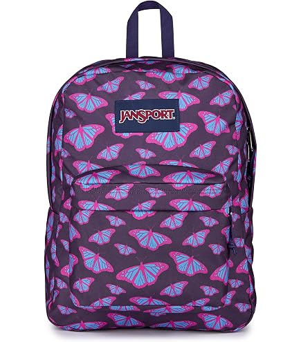 Amazon.com | JanSport SuperBreak One Backpacks - Durable, Lightweight Bookbag with 1 Main Compartment, Front Utility Pocket with Built-in Organizer - Premium Backpack, Neon Daisy