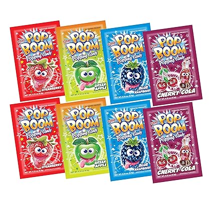 Amazon Com Tiltay Pop Boom Popping Candy 4 Flavor Assortment