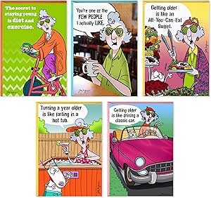 Hallmark Maxine Funny Birthday Cards Assortment (5 Cards with Envelopes ...