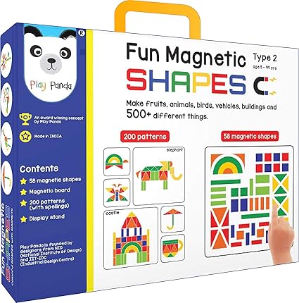 Play Panda Fun Magnetic Shapes (Junior 