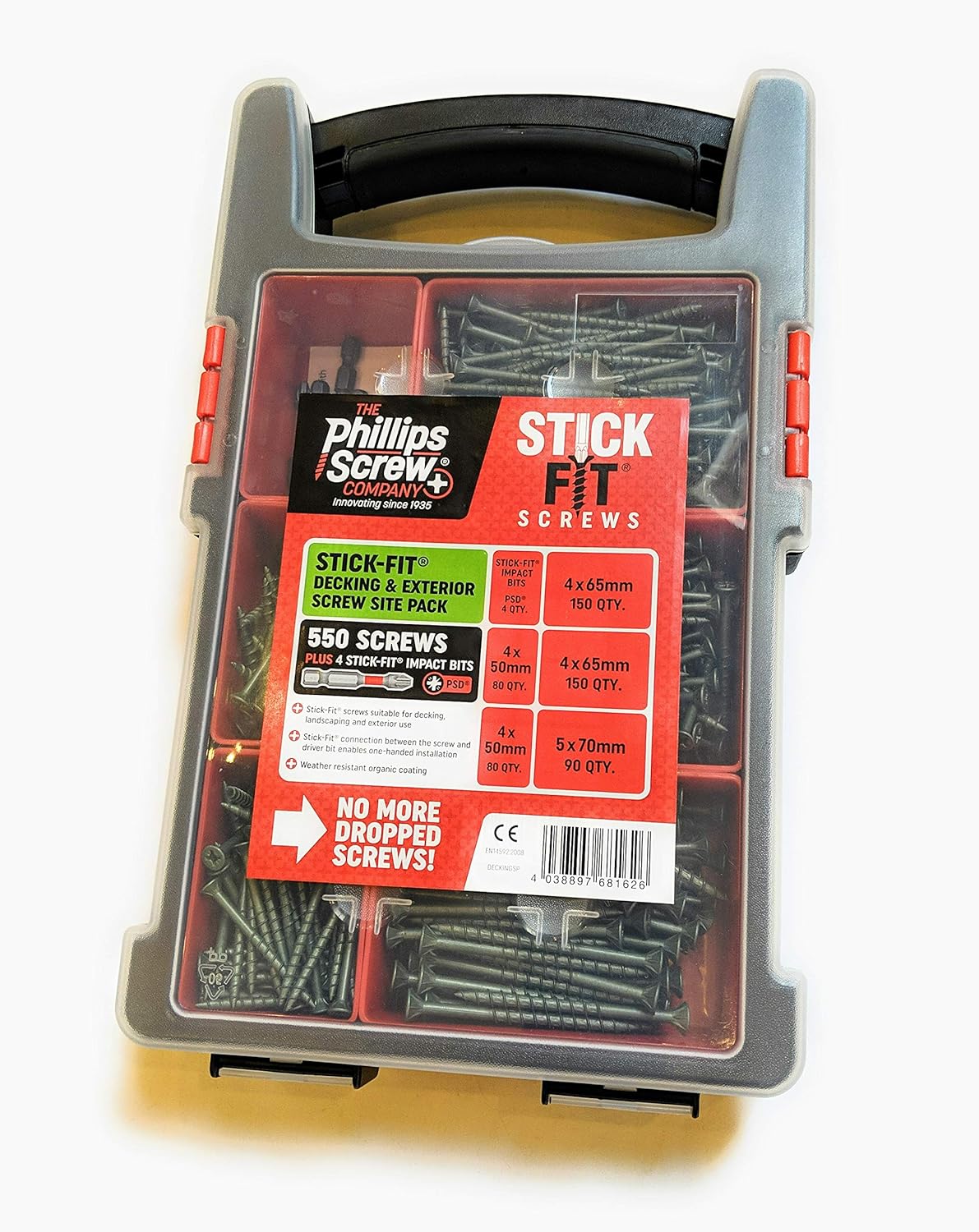 Phillips StickFit Decking Screws Site Pack 550 HighPerformance