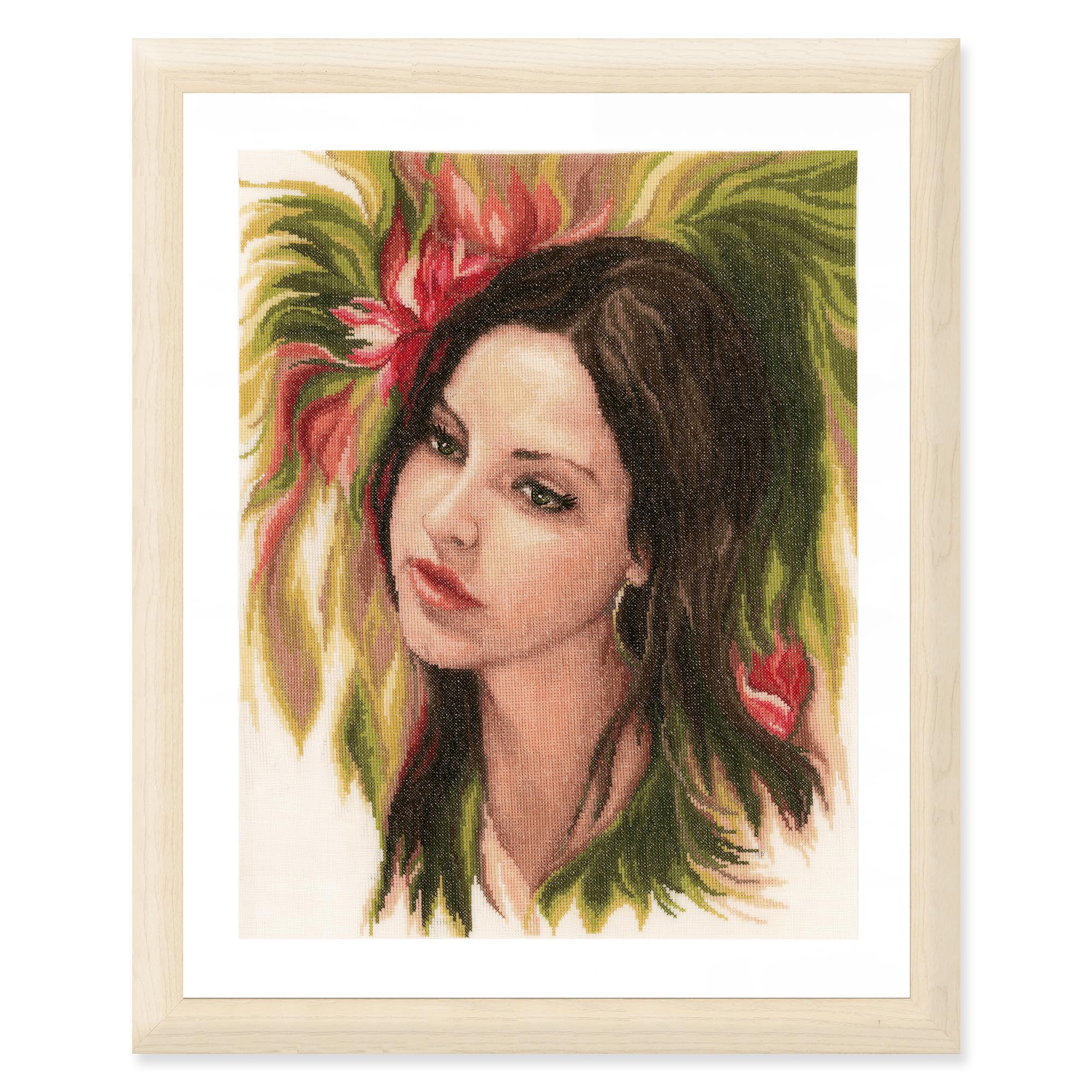 Lanarte PN-0172879 Bewitching Youth Counted Cross Stitch Kit, Cotton, Multi-Colour, 13.2 x 17.2 Inches, Multicoloured, 33 x 43 cm / 13,2" x 17,2"