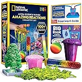 National Geographic Amazing Chemistry Set - Chemistry Kit with 100+ Science Experiments Including Crystal Growing and Reactions, Science Kit for Kids, STEM Gift for Boys and Girls (Amazon Exclusive)