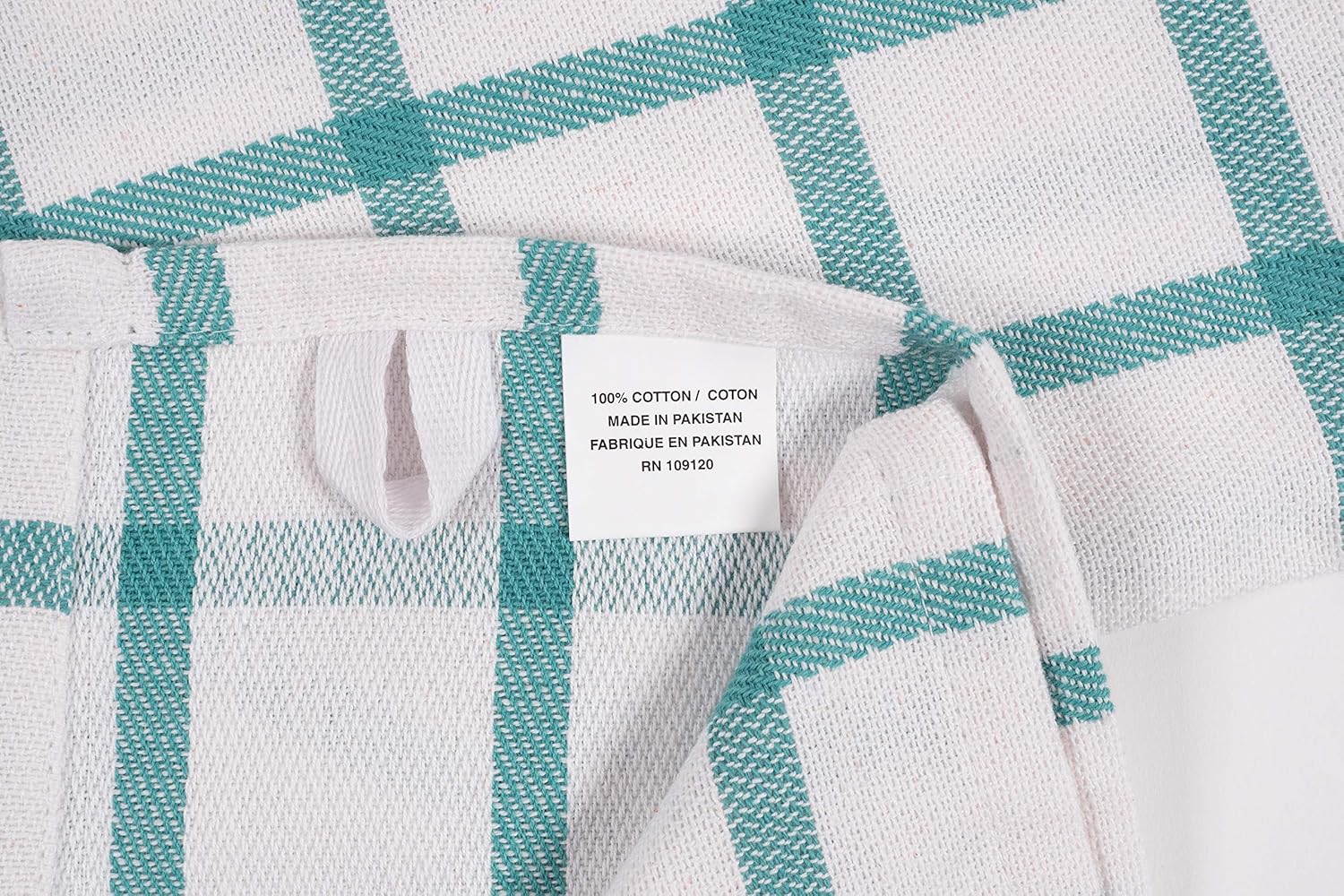 KAF Home Mixed Flat & Terry Kitchen Towels | Set of 6 18 x 28 Inches | 4 Flat Weave Towels for Cooking and Drying Dishes and 2 Terry Towels, for House Cleaning and Tackling Messes and Spills (Teal): Home & Kitchen