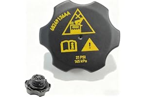 JkorkM 68442532AA Radiator Coolant Cap, 68249136AA Coolant Reservoir Cap Replacement For 2014-2021 Jeep Cherokee 2015-2021 Jeep Renegade 2016-2021 Dodge Durango, OEM 53479332 68442532AA 68249136AA
