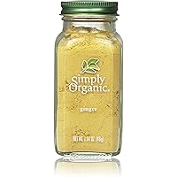 Simply Organic Ground Ginger Root, Certified Organic, 1.64-Ounce Container | Zingiber officinale Roscoe