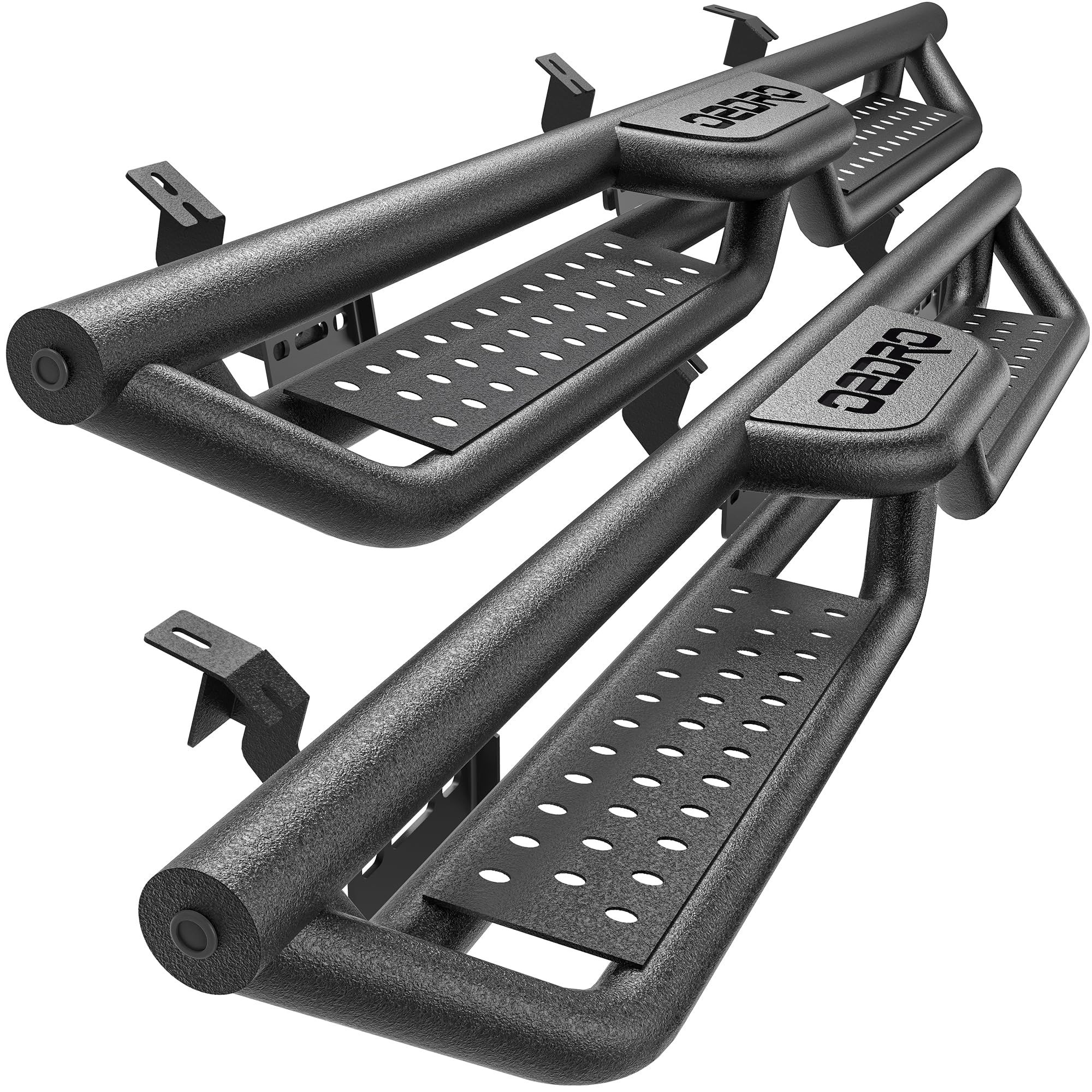 Photo 1 of ***PARTS ONLY***AUTOSAVER88 Running Boards Compatible with Toyota Tacoma Double Cab 2005-2023, Two-Stair Side Steps Rail Drop Nerf Bars Carbon Steel