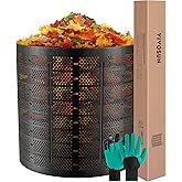 VIVOSUN 300 Gallon Outdoor Compost Bin, Expandable Composter, Easy to Setup & Large Capacity for Backyard, Lawn (Black with G