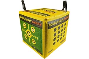 Morrell Targets 4-Sided Double Duty Field Point Archery Shooting Bag – Portable Backyard & Outdoor Target for Bows up to 500 FPS with 50+ Bullseye Points
