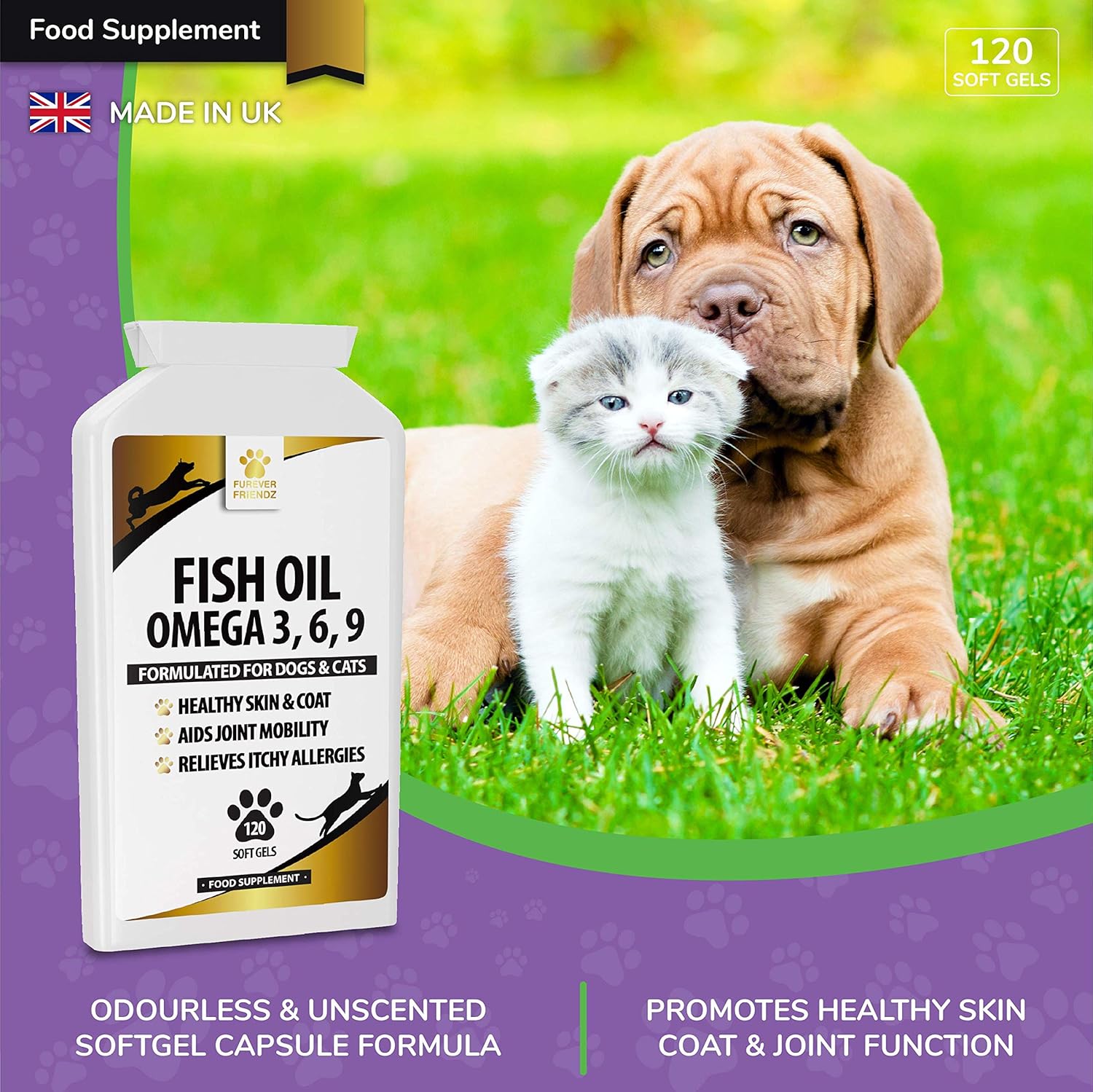 odorless fish oil for dogs