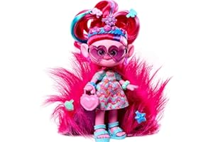 Mattel ​DreamWorks Trolls Band Together Fashion Doll & 10+ Accessories, Hairsational Reveals Queen Poppy with Transforming Hair Piece