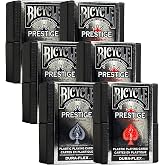 Bicycle Prestige Plastic Playing Cards Plastic Playing Cards (Pack of 6)