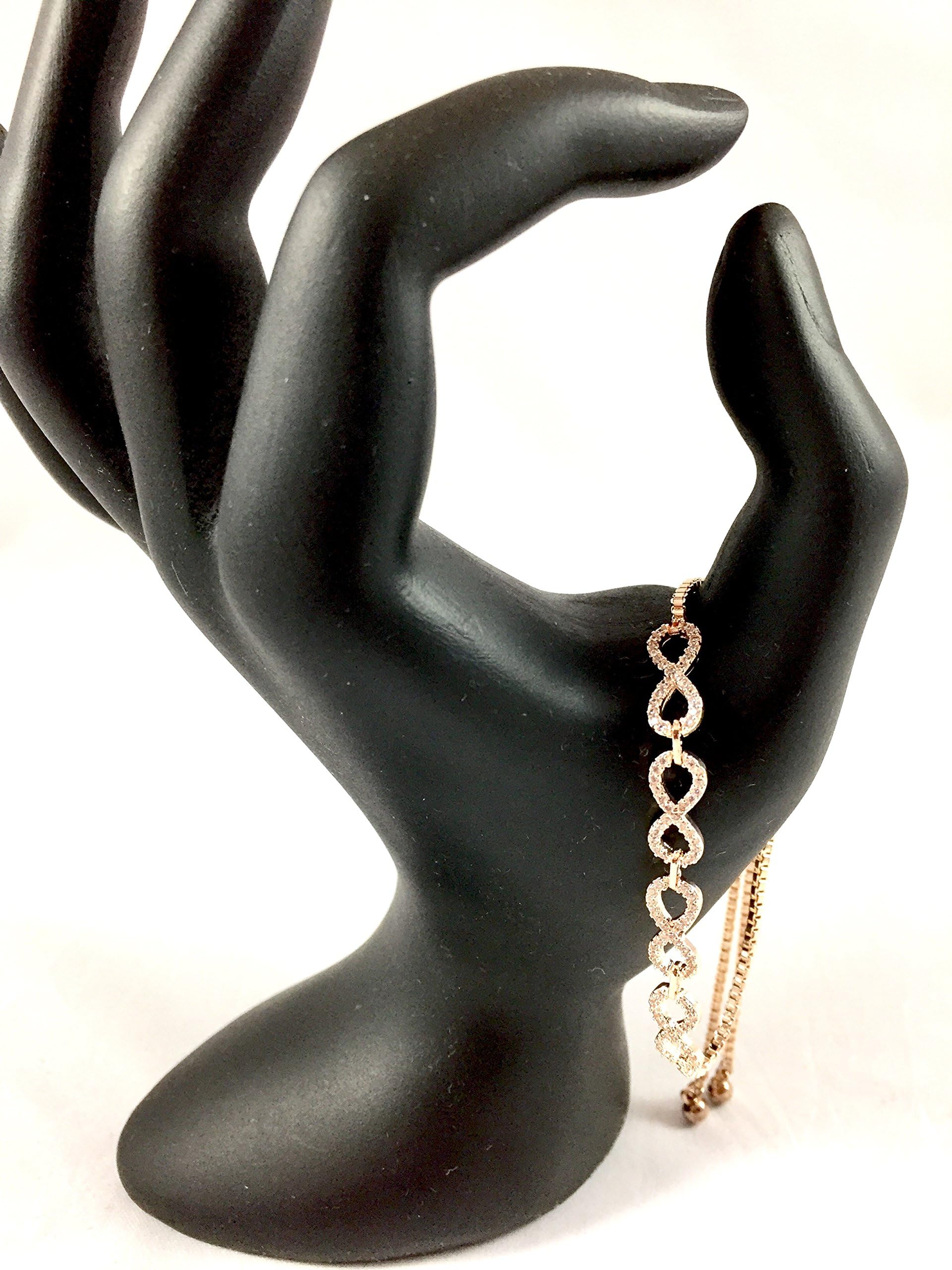 Adjustable Pull String Infinity Lariat Bracelet