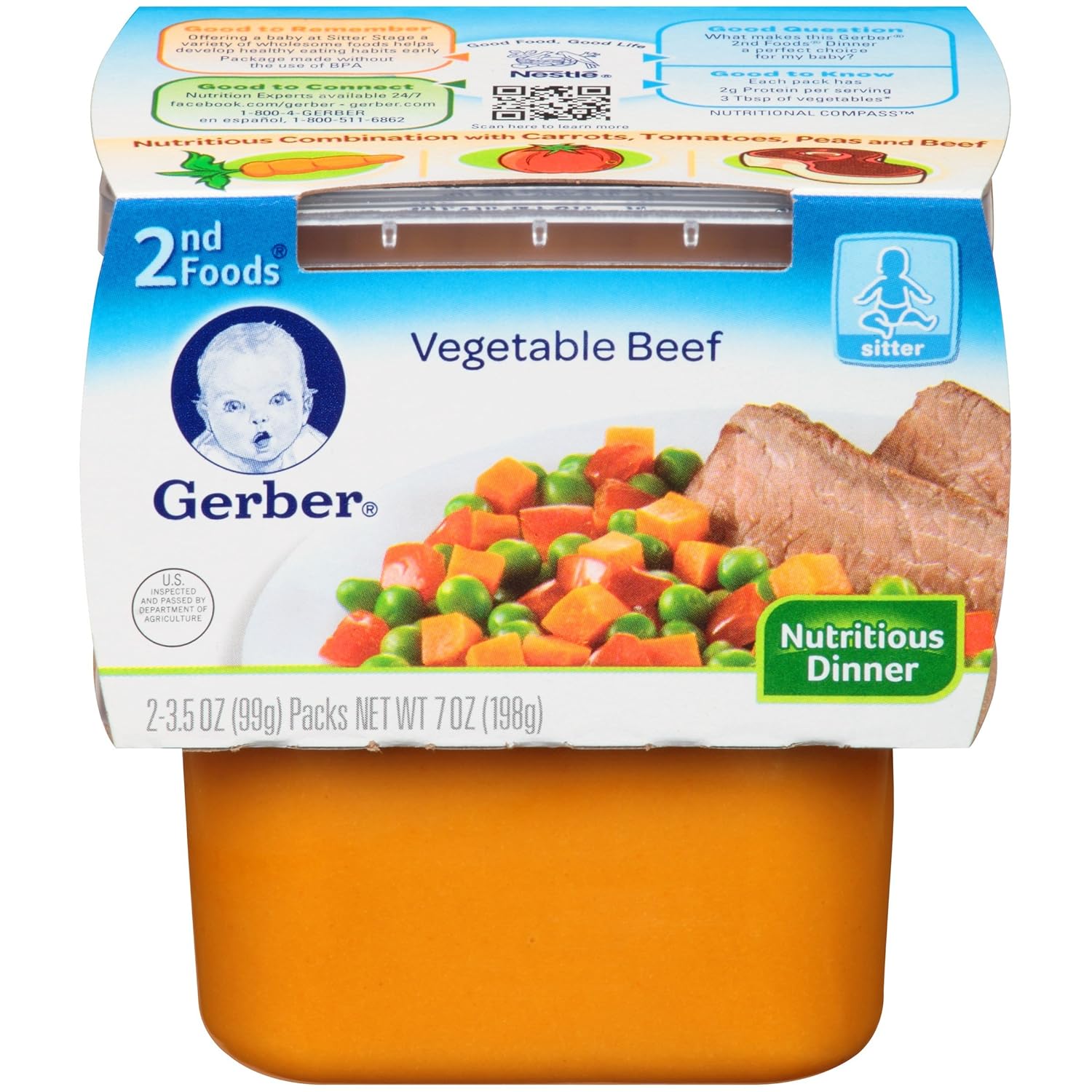 gerber vegetable beef baby food