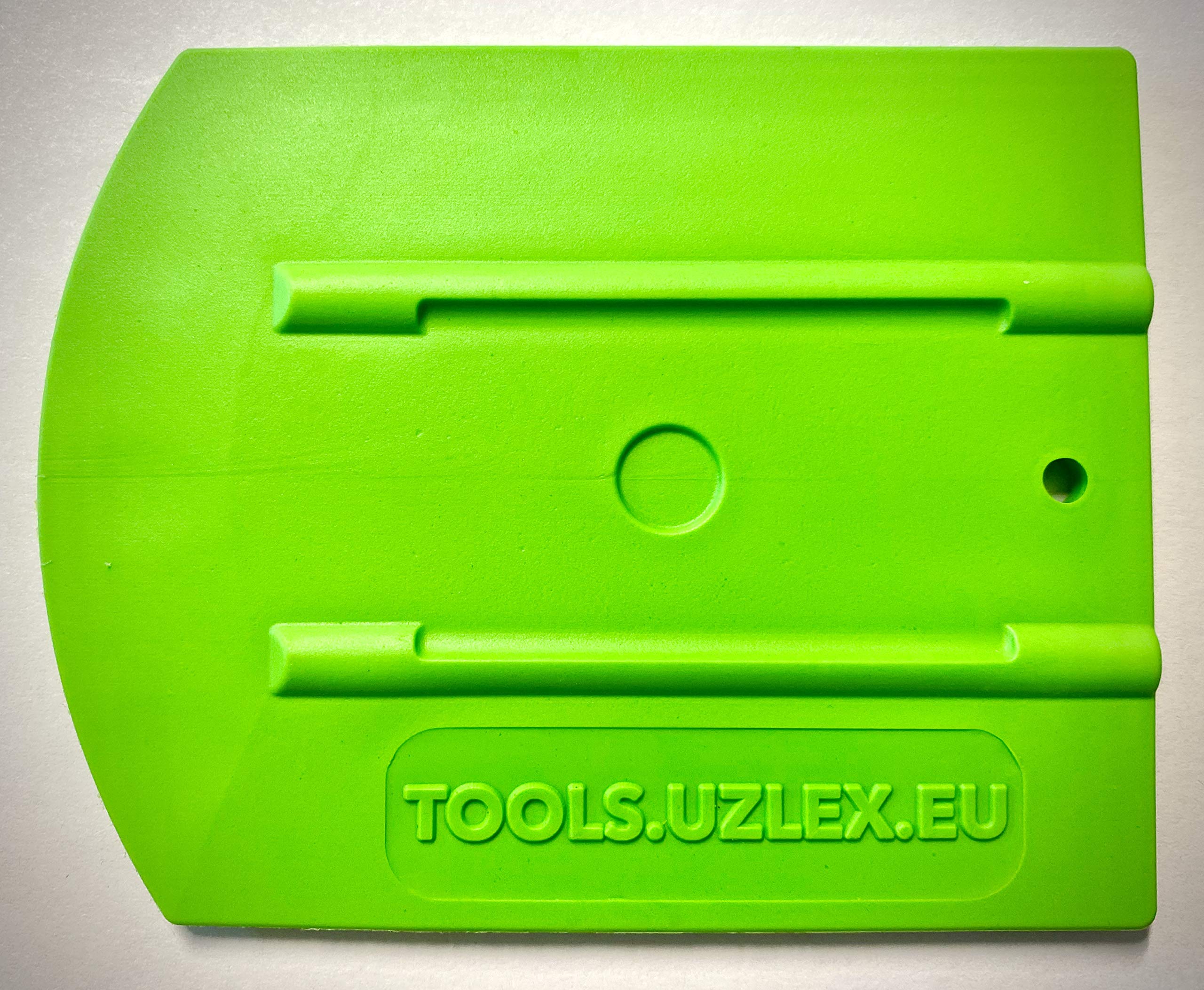 Uzlex WRAP" ERGONOMIC SQUEEGEE" 4" + 110 x 90 mm, different hardness: 35, 30 and colours: blue, green. 21910599, 21910600 Uzlex. Wrap squeegee soft and semi-hard (1, blue - hardness: 35)