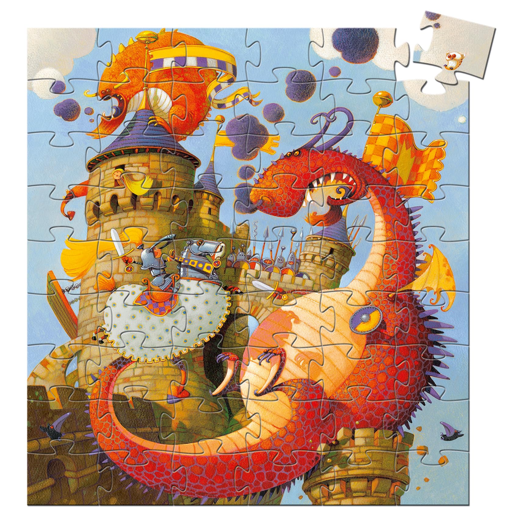 Djeco DJ07256 Silhouette Puzzles, Mixed