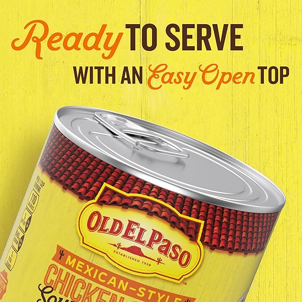 OLD EL PASO MEXICAN-STYLE CHICKEN AND RICE WITH CORN SOUP, READY TO SERVE CANNED SOUP, 18.5 OZ