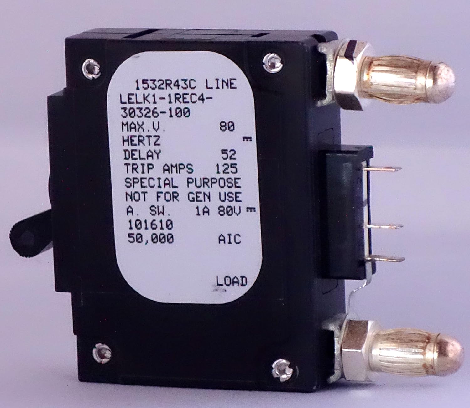 AIRPAX LELK11REC430326100 CIRCUIT BREAKER 100A BULLET