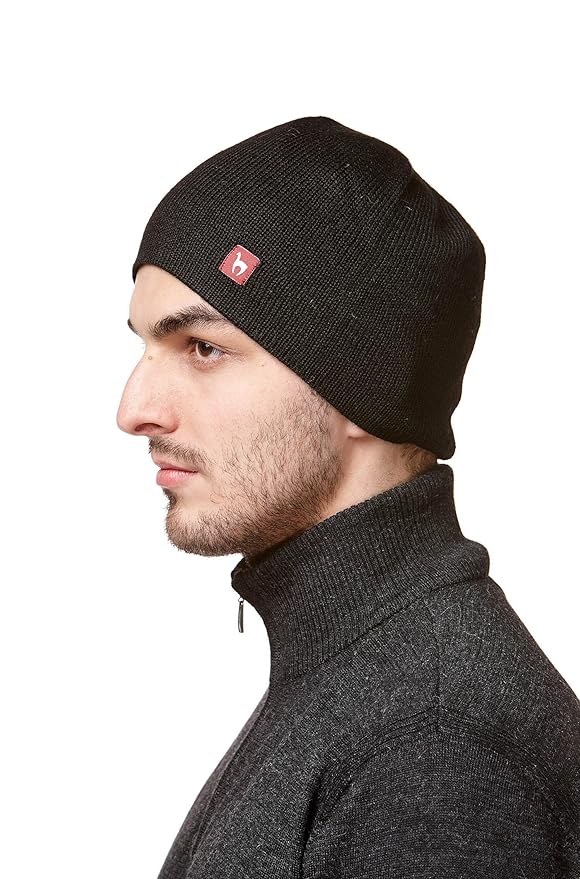 APU KUNTUR 100% Alpaka Winter Mütze | Herren & Damen | warme Strickmütze | weiche Wendemütze aus Naturfaser | Beanie Hut Haub