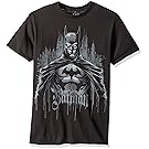 DC Comics Men's Batman Seek and Destroy T-Shirt, Black, X-Large